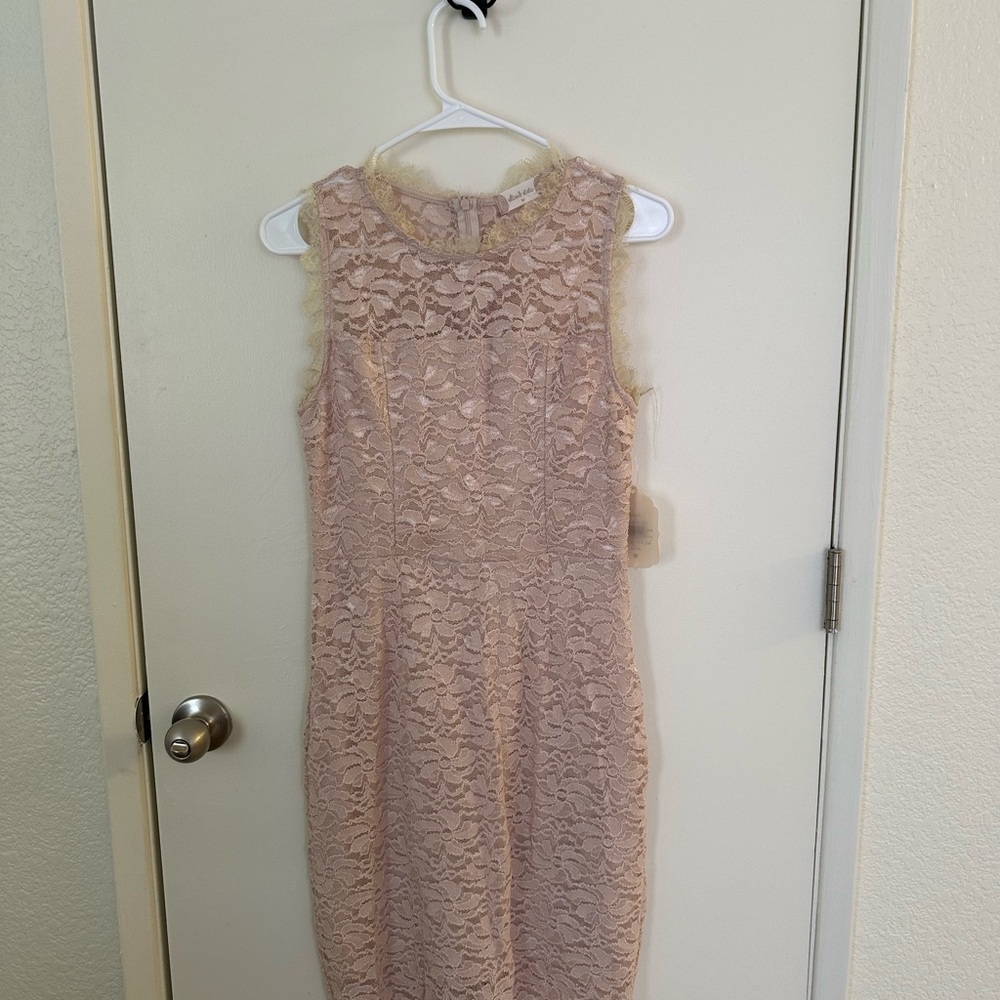 Elegant Lace Sleeveless Dress
